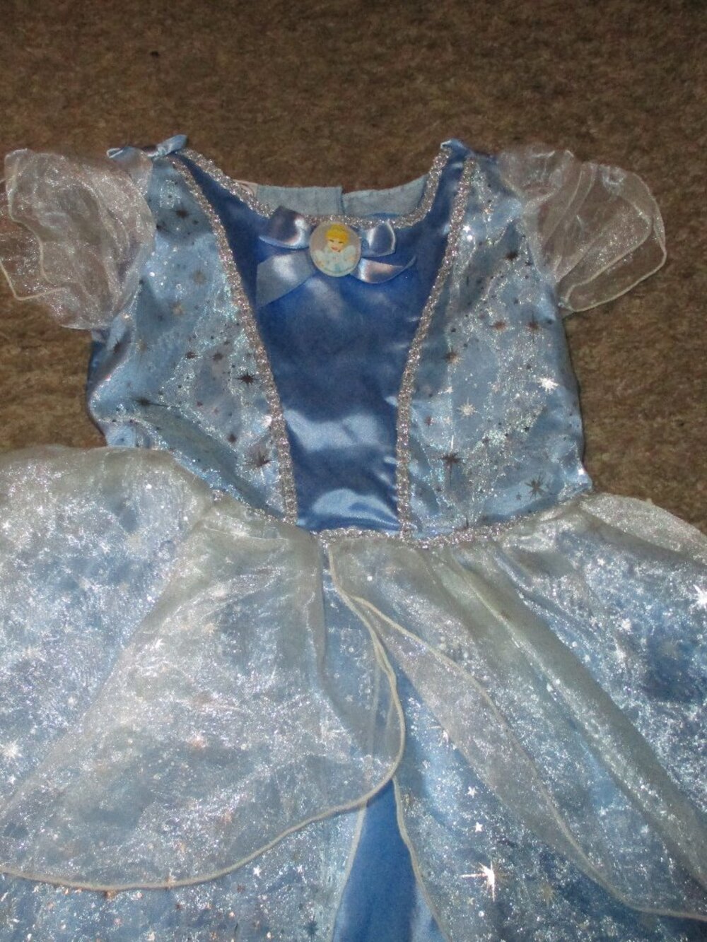 Disney  Cinderella Dress Costume sz 4-5 girls Toys R US - Picture 3 of 7
